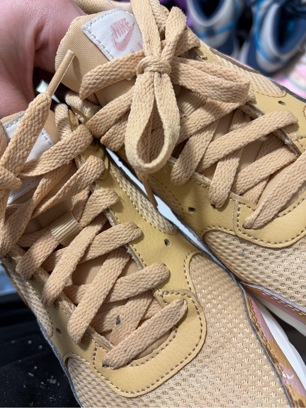 Nike Women’s Tan & Pink Camo Air-Style Sneaker - Picture 11 of 12